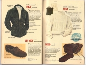 Banana Republic Catalog 37 Fall 1988 Lambsuede Field Jacket, Dry Dock Moccasins, Mesa Sweater, Tweed Socks