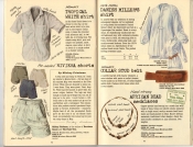 Banana Republic Summer 1985 Update #24 Banana Republic #23 Summer 1985 Tropical White Shirt, Riviera Shorts, Danish Miller\'s Shirt, Collar Stud Belt, African Beaded Necklaces