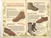 Banana Republic  Catalog #33 Fall 1987 Trekking Boots, Safari Shoes, Foreign Legion Boots, Sneaky Sneakers, Crew Socks