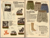 Banana Republic Summer 1987 No. 32 Olde English Wildlife Engraving T-Shirts, Mediterranean Shorts, Tropical Socks