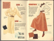 Banana Republic Catalog 37 Fall 1988 Rayon Shirt and Skirt, Houndstooth Skirt