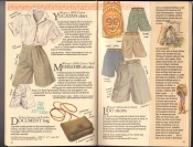 Banana Republic  Catalog #33 Fall 1987 Yucatan Shirt, Memsahib Shorts, Document Bag, Lido Shorts