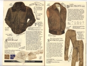 Banana Republic Fall UPDATE 1984 Goatskin Flight Jacket, Aviator's Scarf, Bush Vest, Sao Paulo Pants