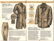 Banana Republic Catalog No. 16 Holiday 1983 French Lieutenant's Raincoat, Khaki Trousers, Weatherproof Jacket