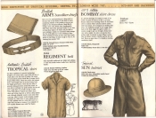 Banana Republic Catalog #15 Fall 1983 British Army Handkercheifs, Regiment Belt, British Tropical Shirt, Bombay Shirt Dress, Sun Hat