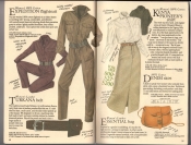 Banana Republic  Catalog #33 Fall 1987 Expedition Flightsuit, Turkana Belt, Kenya Pioneer's Shirt, Denim Skirt, Essential Bag