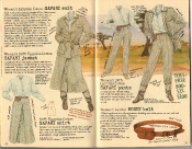 Banana Republic Summer 1986 No. 28 Women's Safari Jacket, Safari Pants, Safari Skirt, Safari Suit, Women's Money Belt