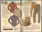 Banana Republic  Catalog #33 Fall 1987 Pyrenes Shirt, Braided Belt, Save-The-Wales Pants, Low-Profile Bag