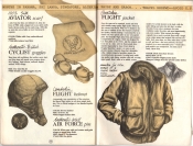Banana Republic Catalog #15 Fall 1983 Aviator Scarf, Cyclist Goggles, Lambskin Flight Helmet, Goatskin Flight Jacket, WW2 Pin