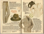 Banana Republic Spring 1987 Safari Pants, Safari Jacket, Safari Hat, Safari Shirt
