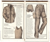 Banana Republic Catalog No.10 Holiday 1982 Field Jacket, Dutch army Undershirt, Modular Safari Pant