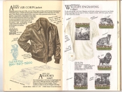 Banana Republic  Catalog #33 Fall 1987 Army Air Corps Jacket, Aviator's Scarf, Old English Wildlife Engraving Shirt