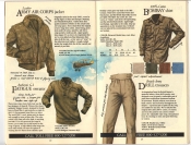 Banana Republic #20 Fall 1984 Army Air Corps Jacket, Fatigue Sweater, Bombay Shirt, Drill Trousers