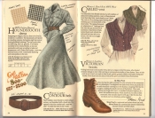 Banana Republic Catalog #34 Holiday 1987 Houndstooth Dress, Contour Belt, Cabled Vest, Victorian Boots