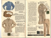Banana Republic #20 Fall 1984 RAF Sweater, Swedish Bandolier, Women's Safari Shirt, Safari Dress, Traveler's Tropical Wool Pants,