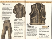 Banana Republic Catalog No. 16 Holiday 1983 Sierra Denim Shirt, Drill Trousers, Sheepskin Vest