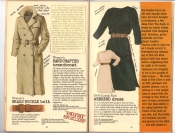 Banana Republic #25, Fall 1985 Women's Handcrafted Trenchcoat, Women's Brass Buckle Belt, Weekend Dress