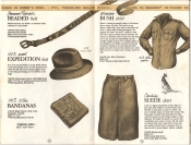 Banana Republic Catalog #15 Fall 1983 BR Beaded Belt, Expedition Hat, Bandanas, Women\'s Bush Shirt, Cowhide Suede Skirt