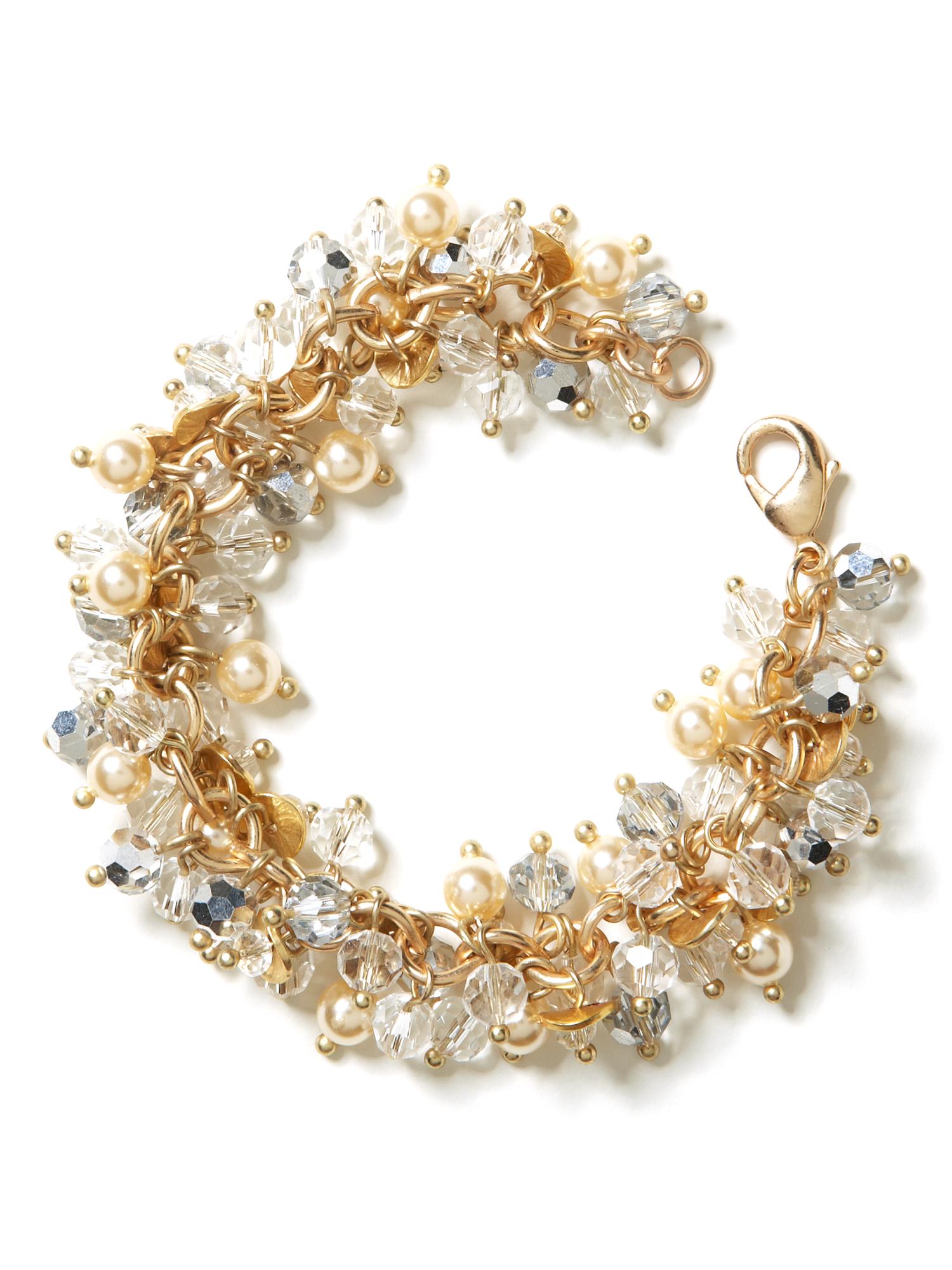 Multi-bead shimmer bracelet