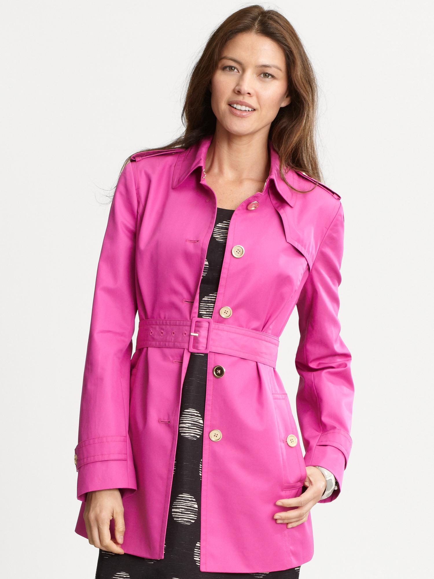 Pink trench