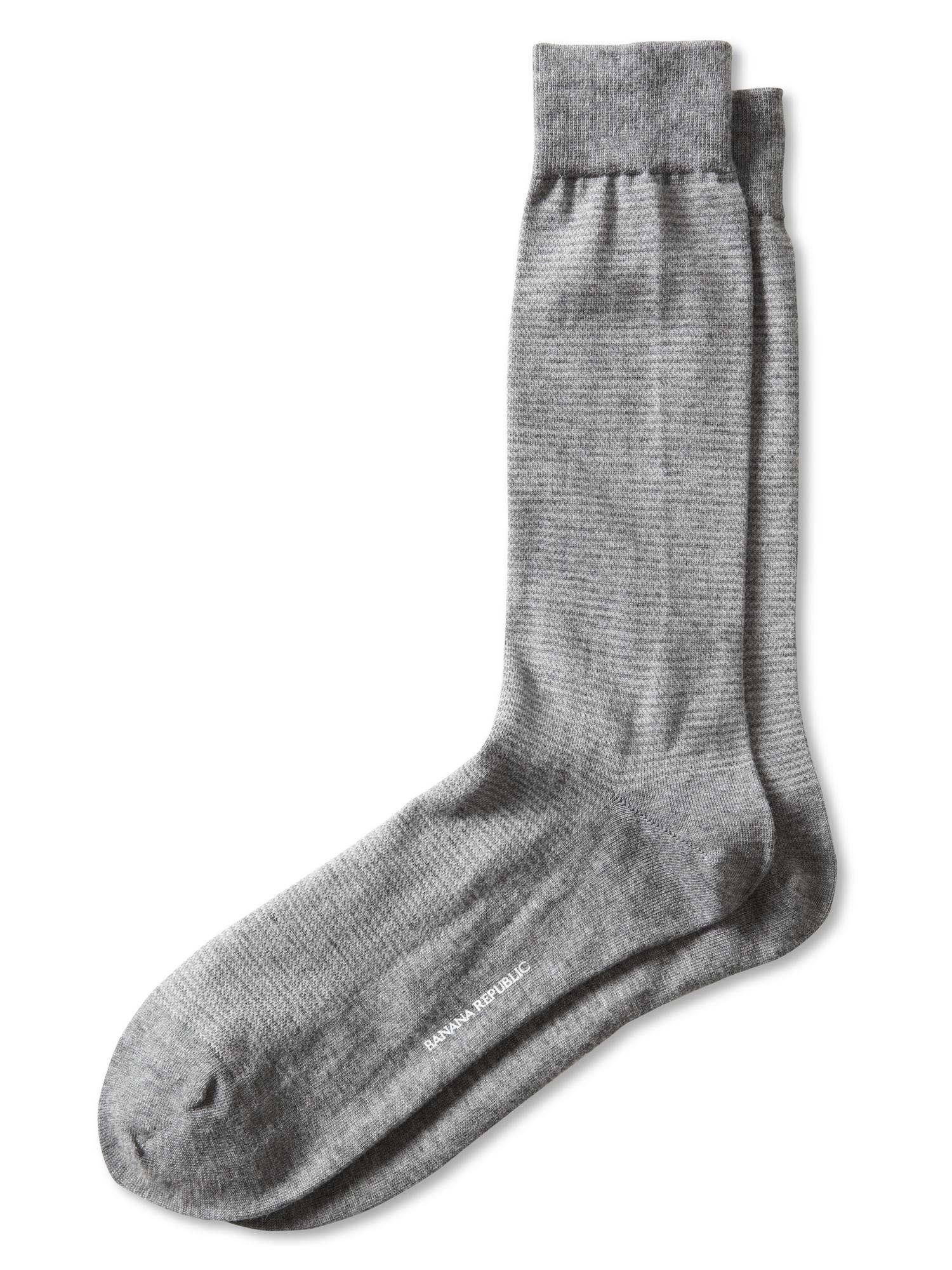 Birdseye stripe sock Banana Republic