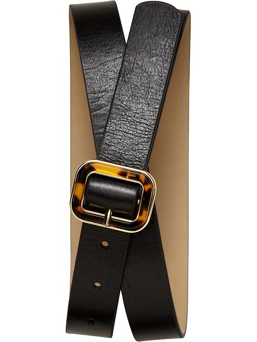 Square tortoise buckle belt | Banana Republic