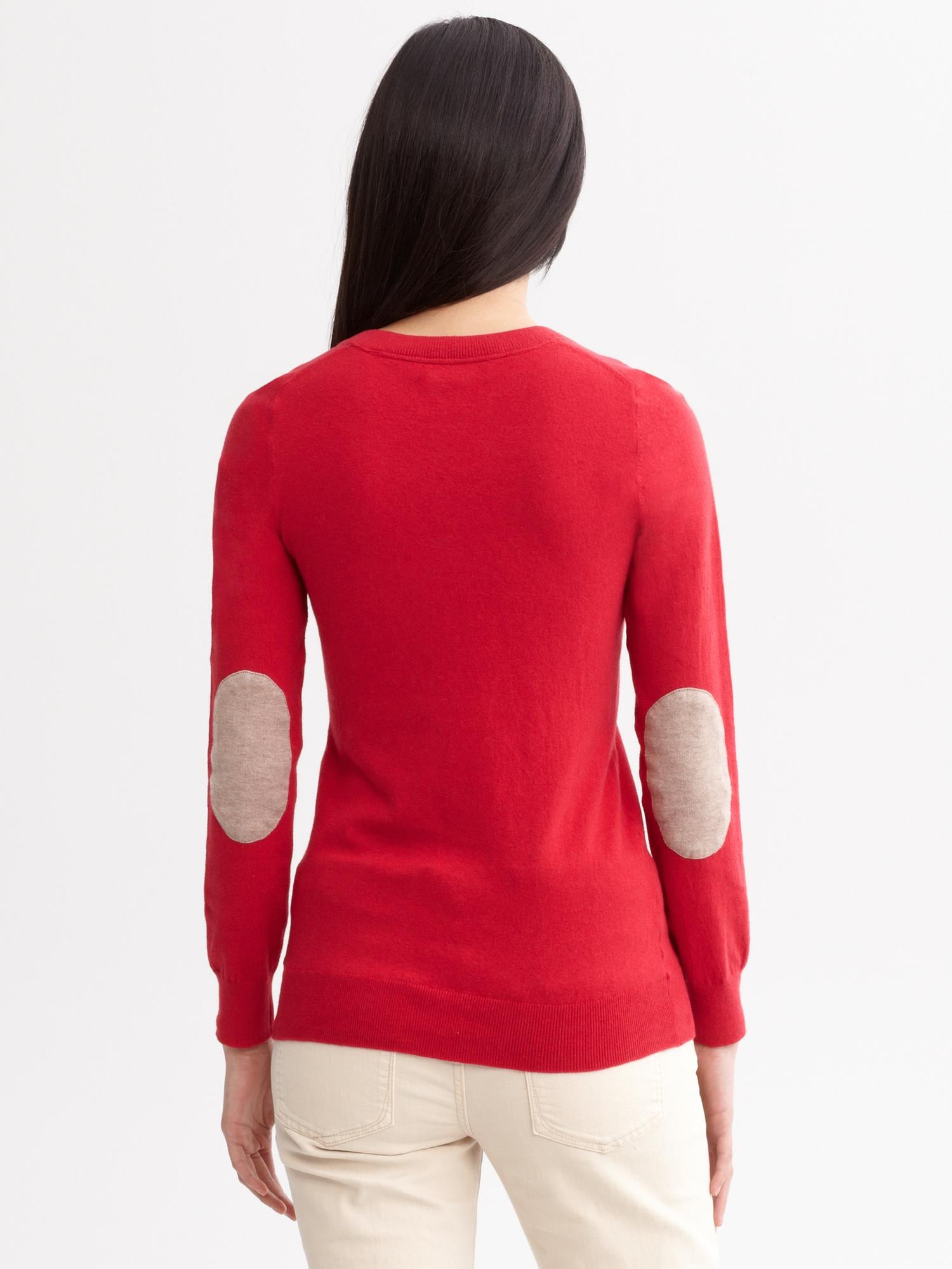 Elbow patch zip sweater Banana Republic