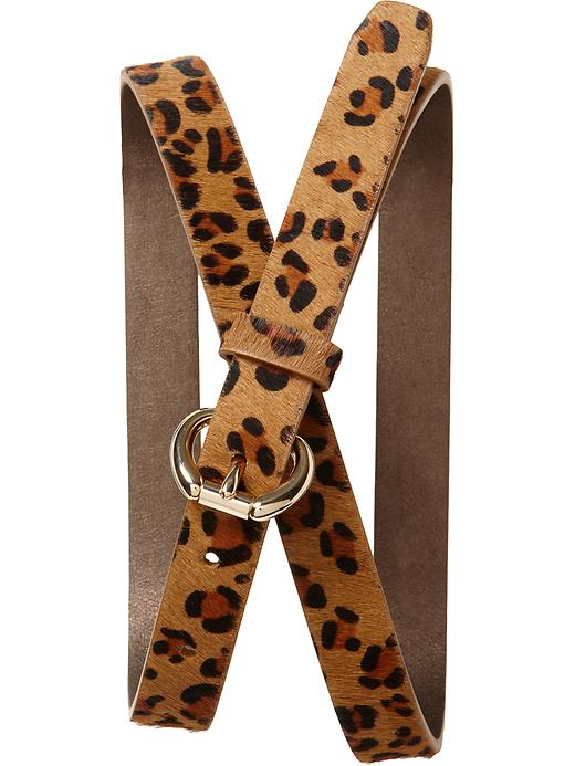 Leopard Haircalf Trouser Belt | Banana Republic