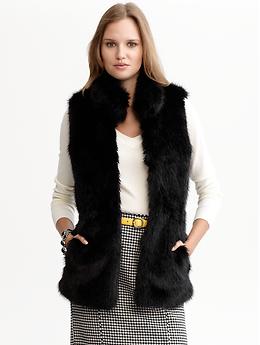 Faux Fur Vest Style 234130U