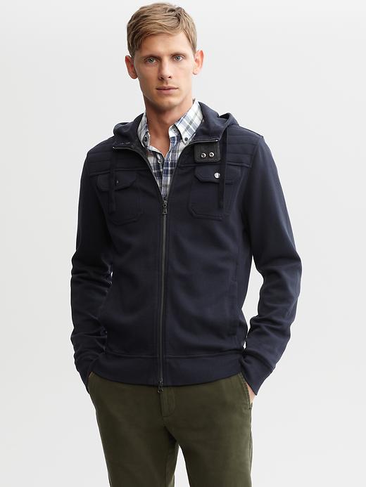 Four-pocket hooded full-zip jacket | Banana Republic