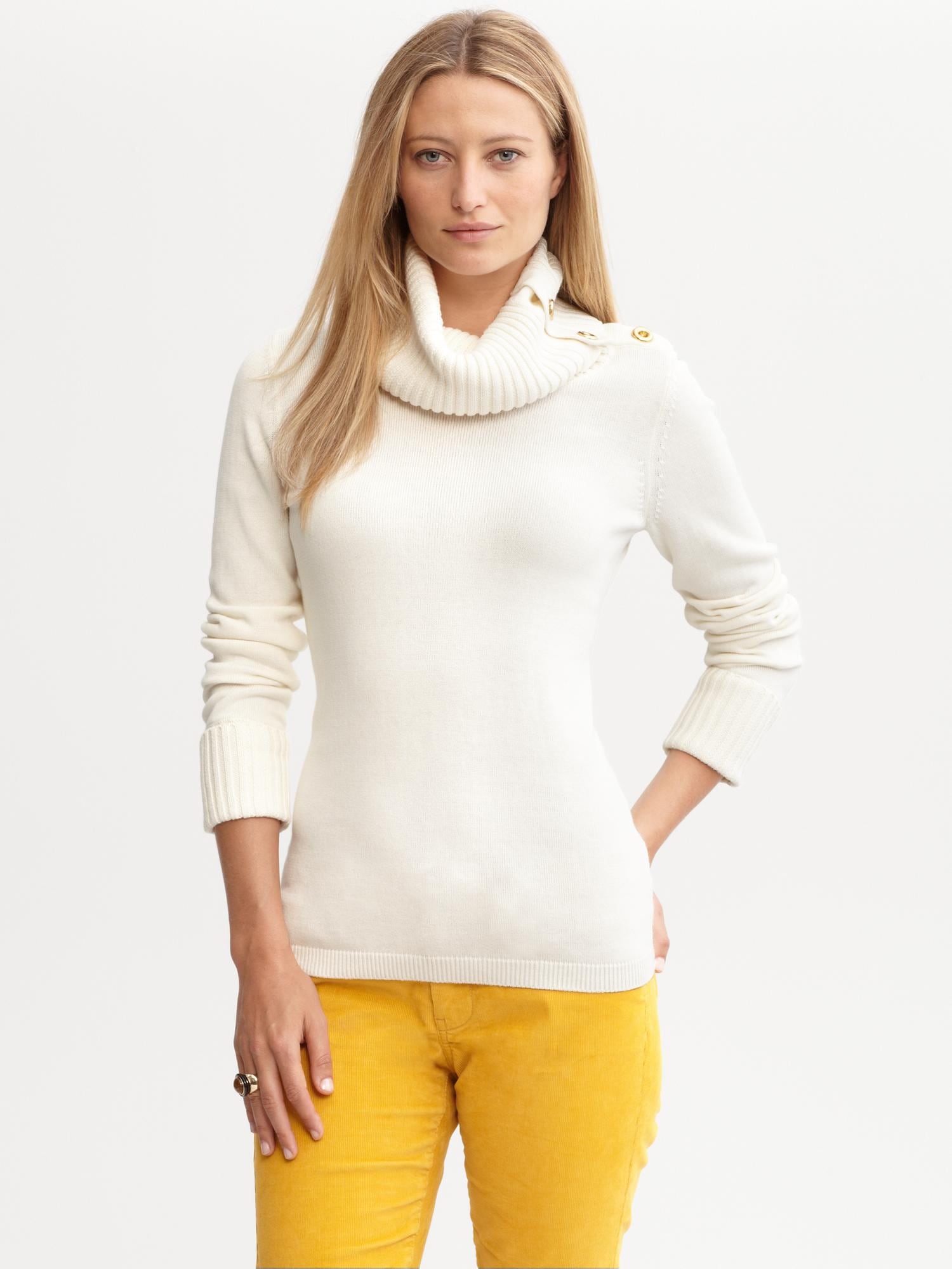 Button-neck Sweater | Banana Republic