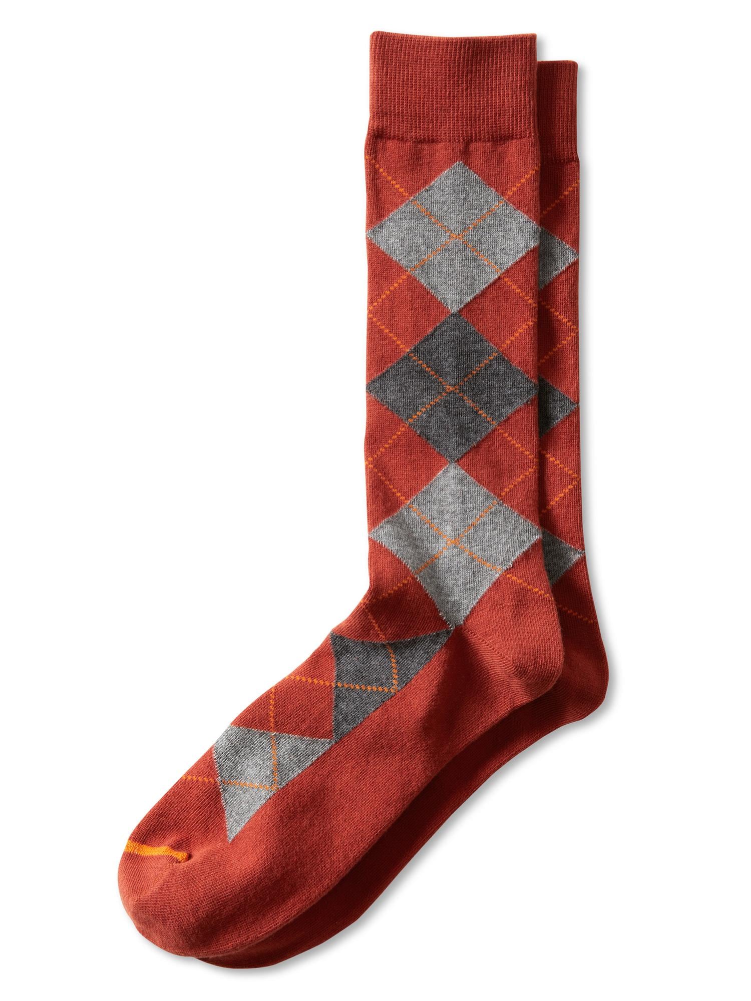 Pima cotton multi-argyle sock