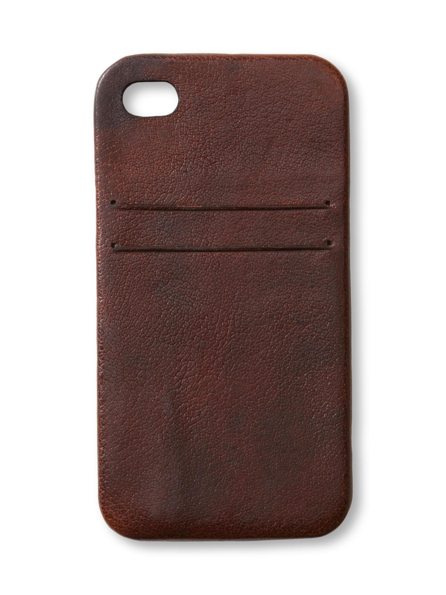 Molded leather phone case