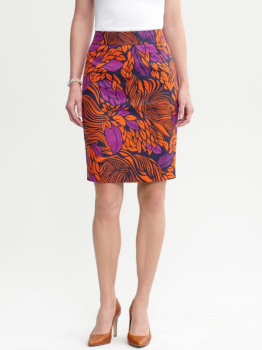 Tropical floral pencil skirt | Banana Republic