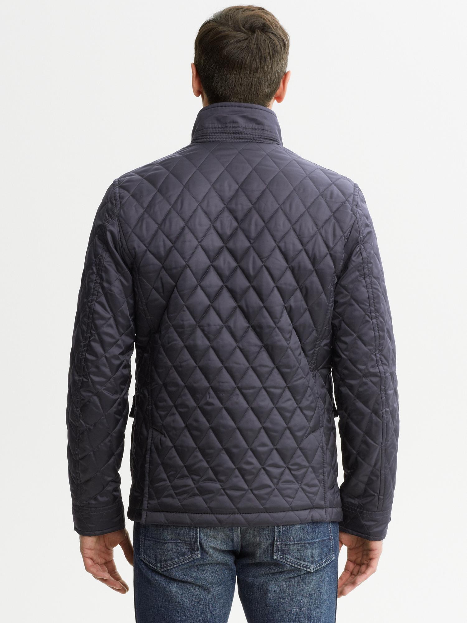 Quilted navy jacket Banana Republic