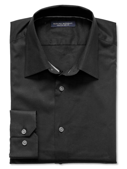 slim fit dress slacks Men's Banana Republic Long Sleeve No Iron Tailored Slim Shirt main image 1