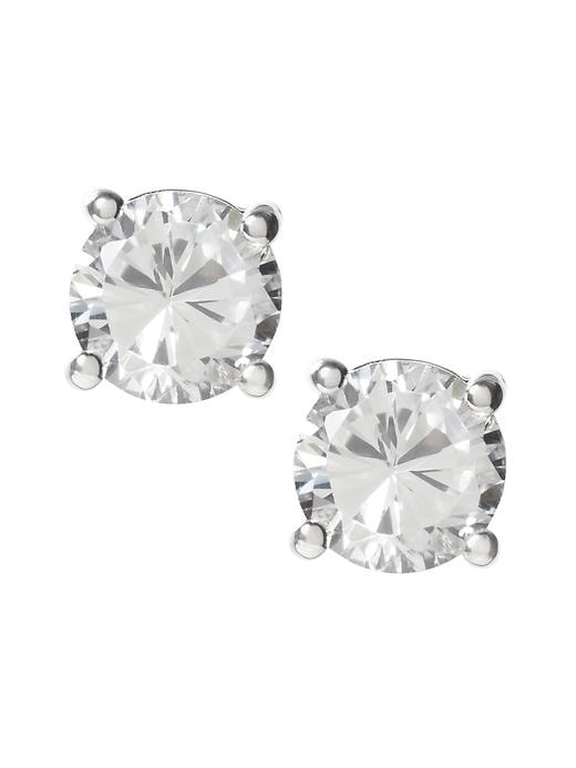 Cubic Zirconia Round Stud Earring | Banana Republic