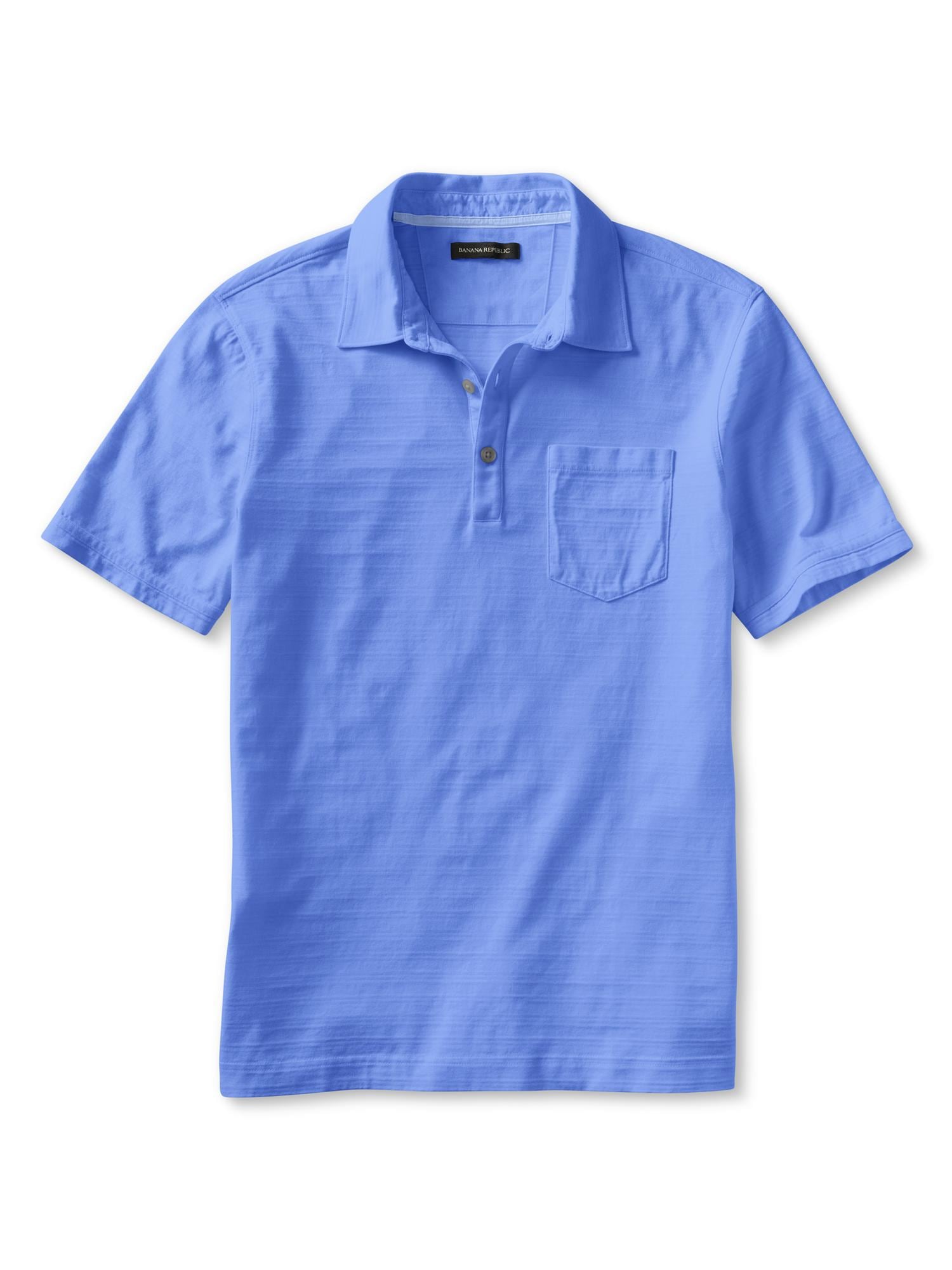 Slub-Knit Pocket Polo | Banana Republic