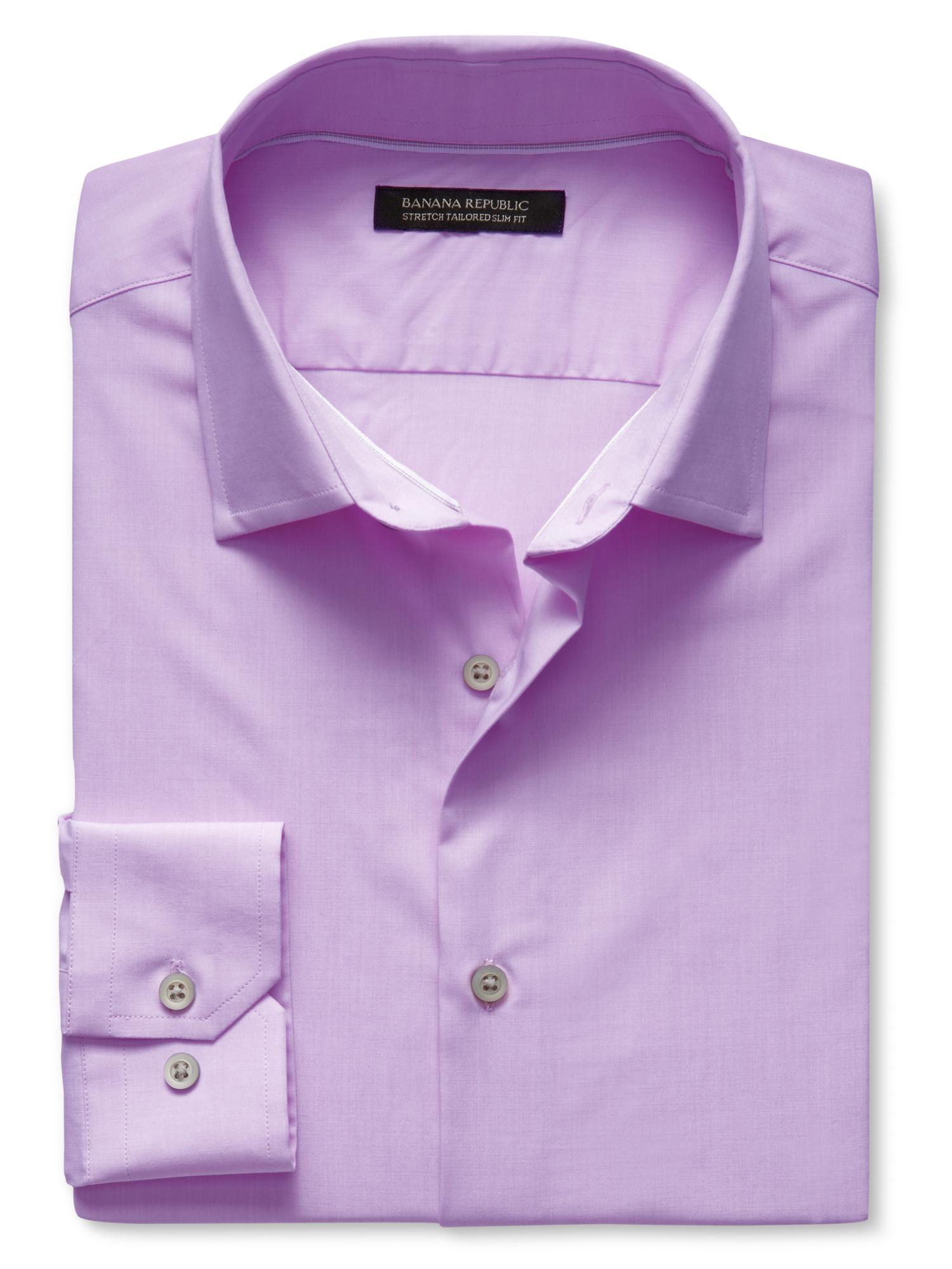 Tailored slim fit stretch dress shirt | Banana Republic