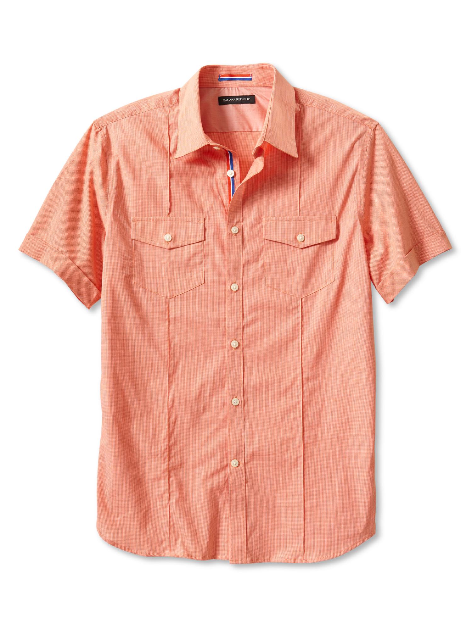 Slim-Fit Short-Sleeve Utility Shirt