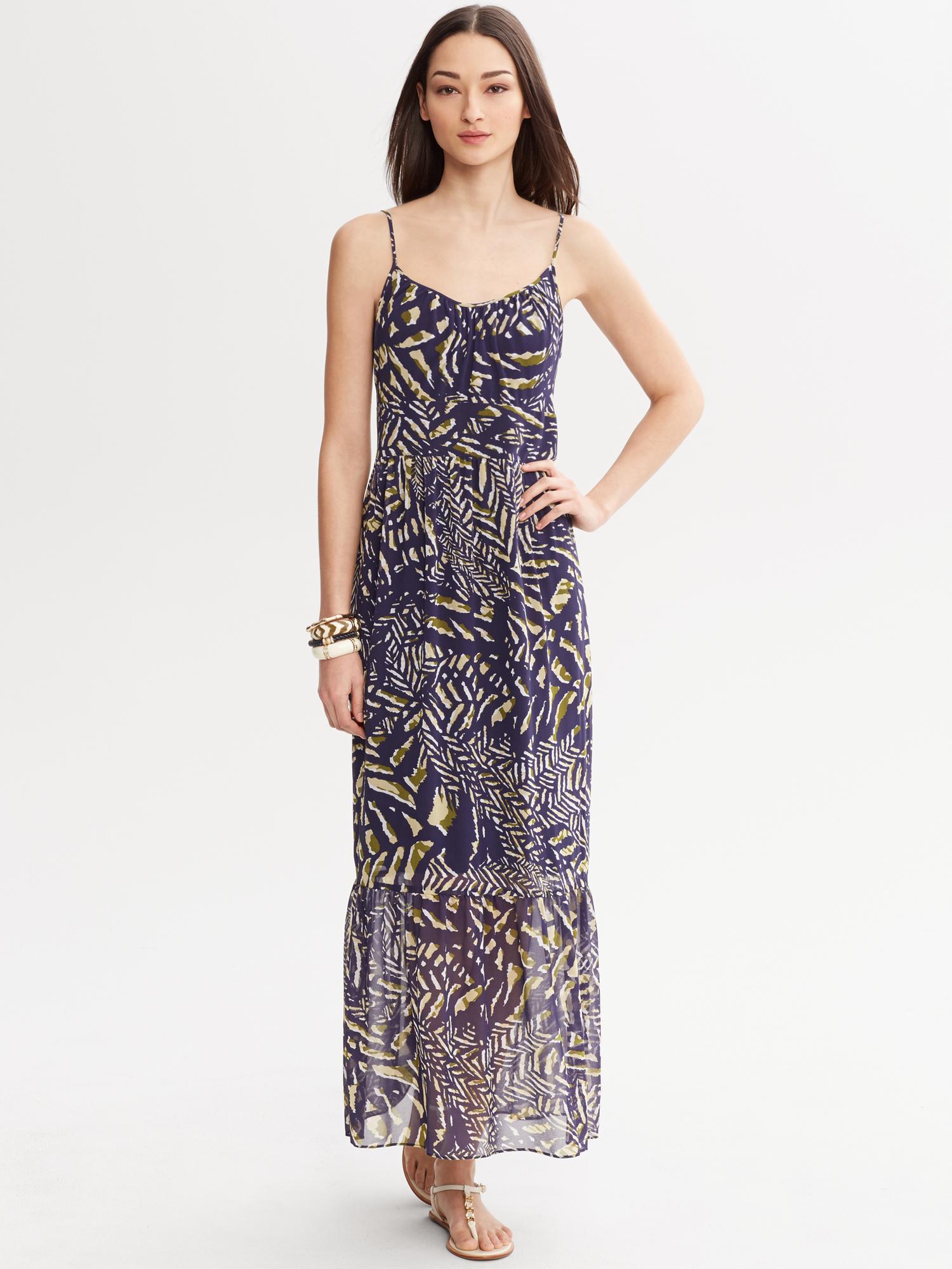 Heritage Printed Patio Dress Banana Republic