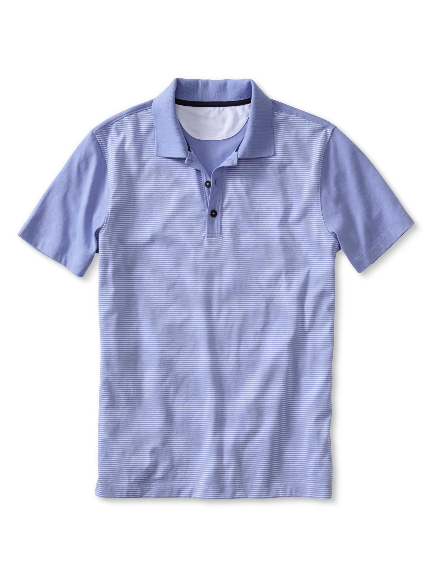 Performance Micro-Stripe Polo | Banana Republic