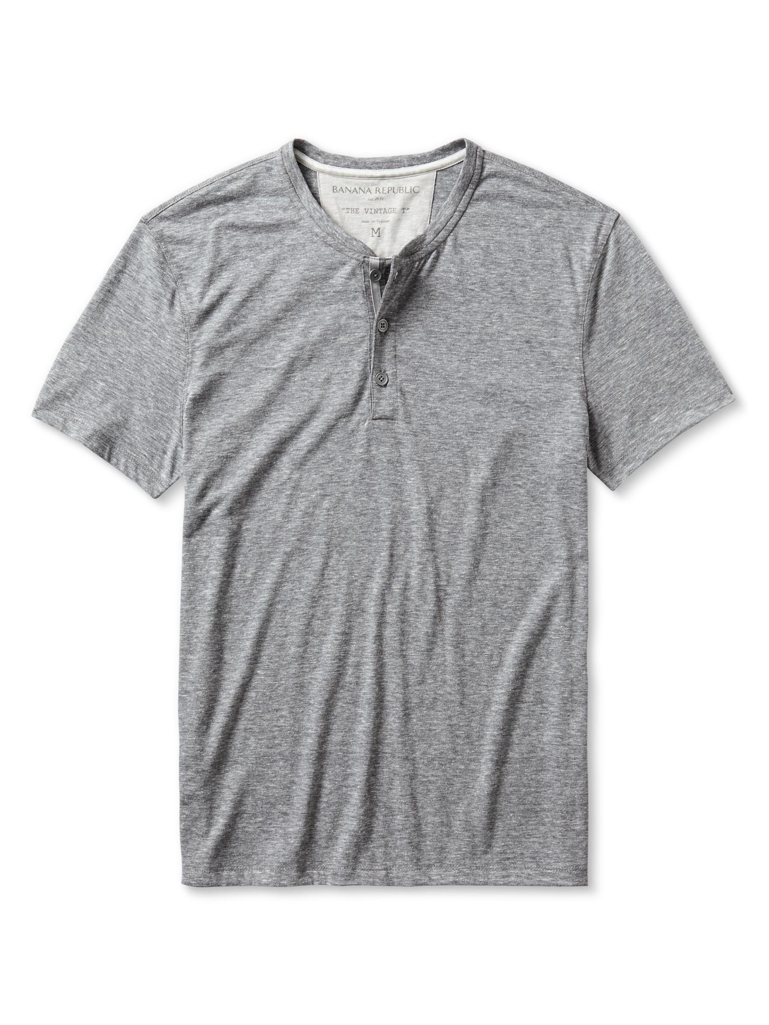 Vintage ShortSleeve Henley Banana Republic