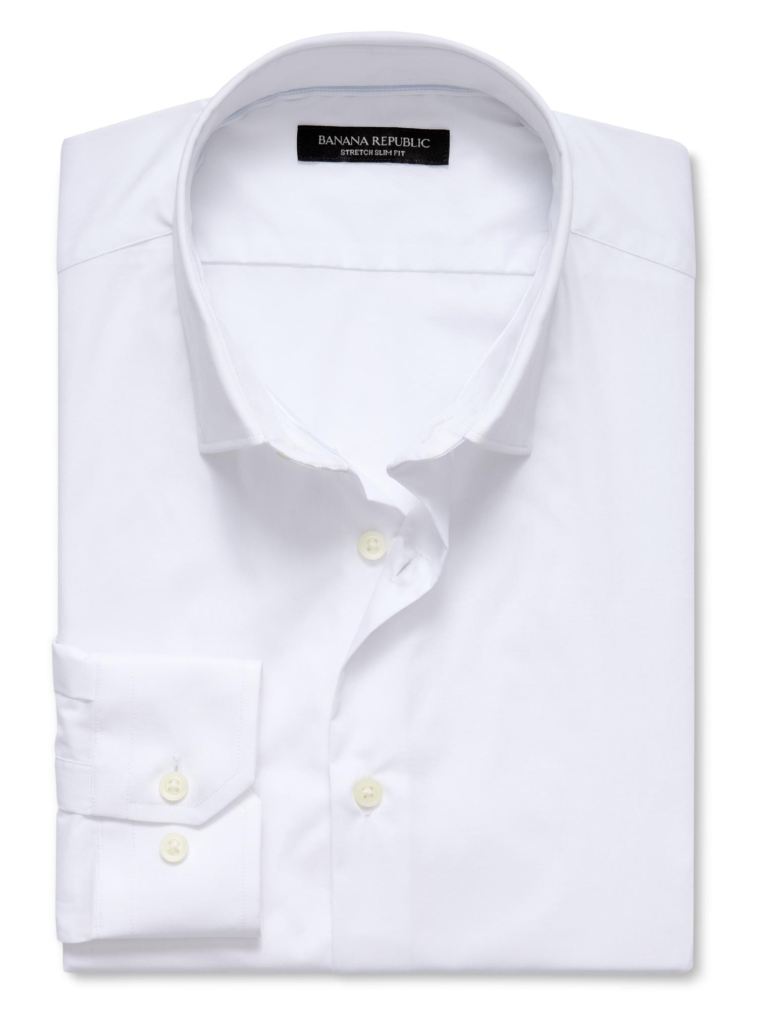 Tailored slim fit stretch dress shirt | Banana Republic