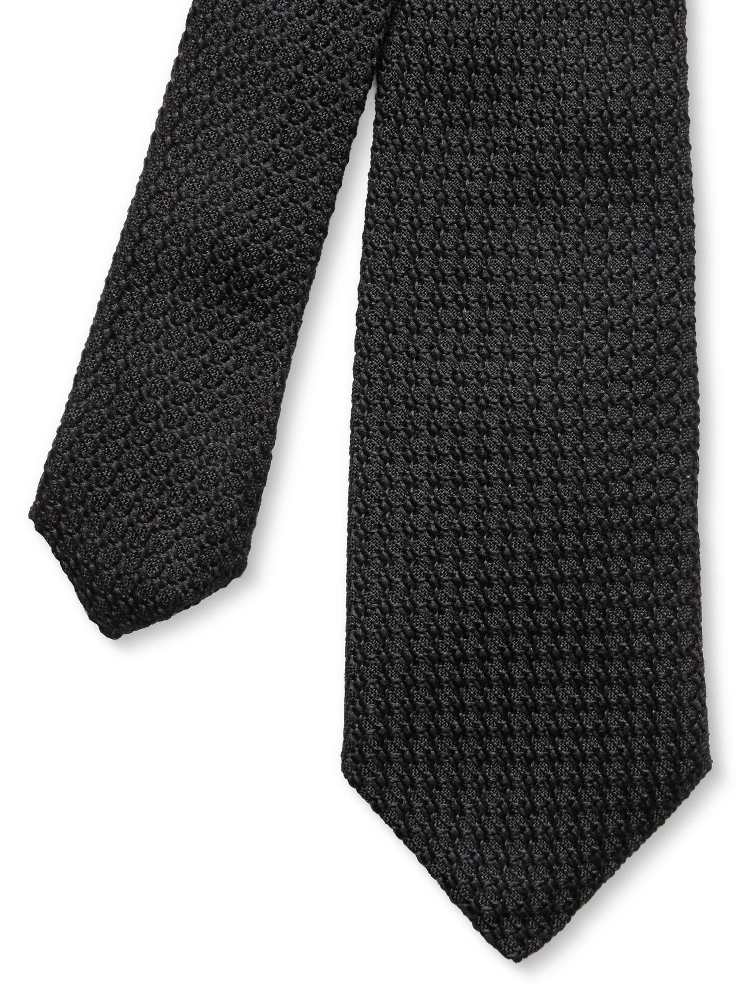 Textured Silk Skinny Tie