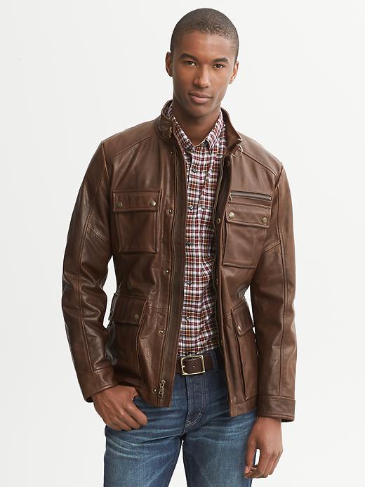 Heritage Leather Jacket | Banana Republic