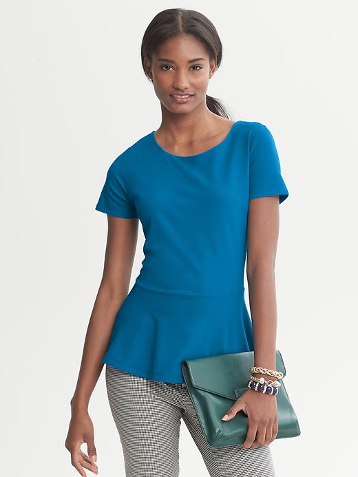 short sleeve peplum top