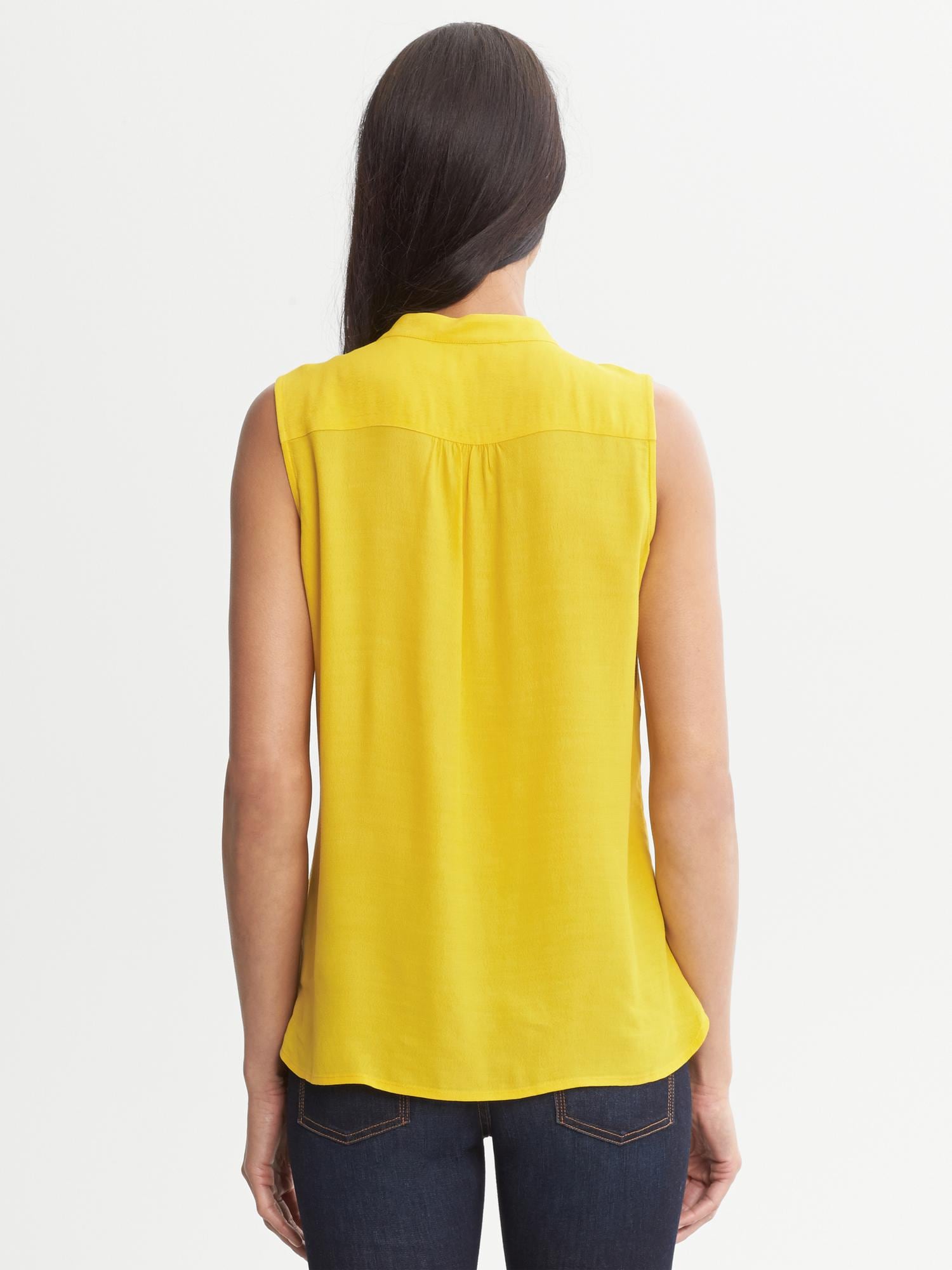Pleat-Front Top