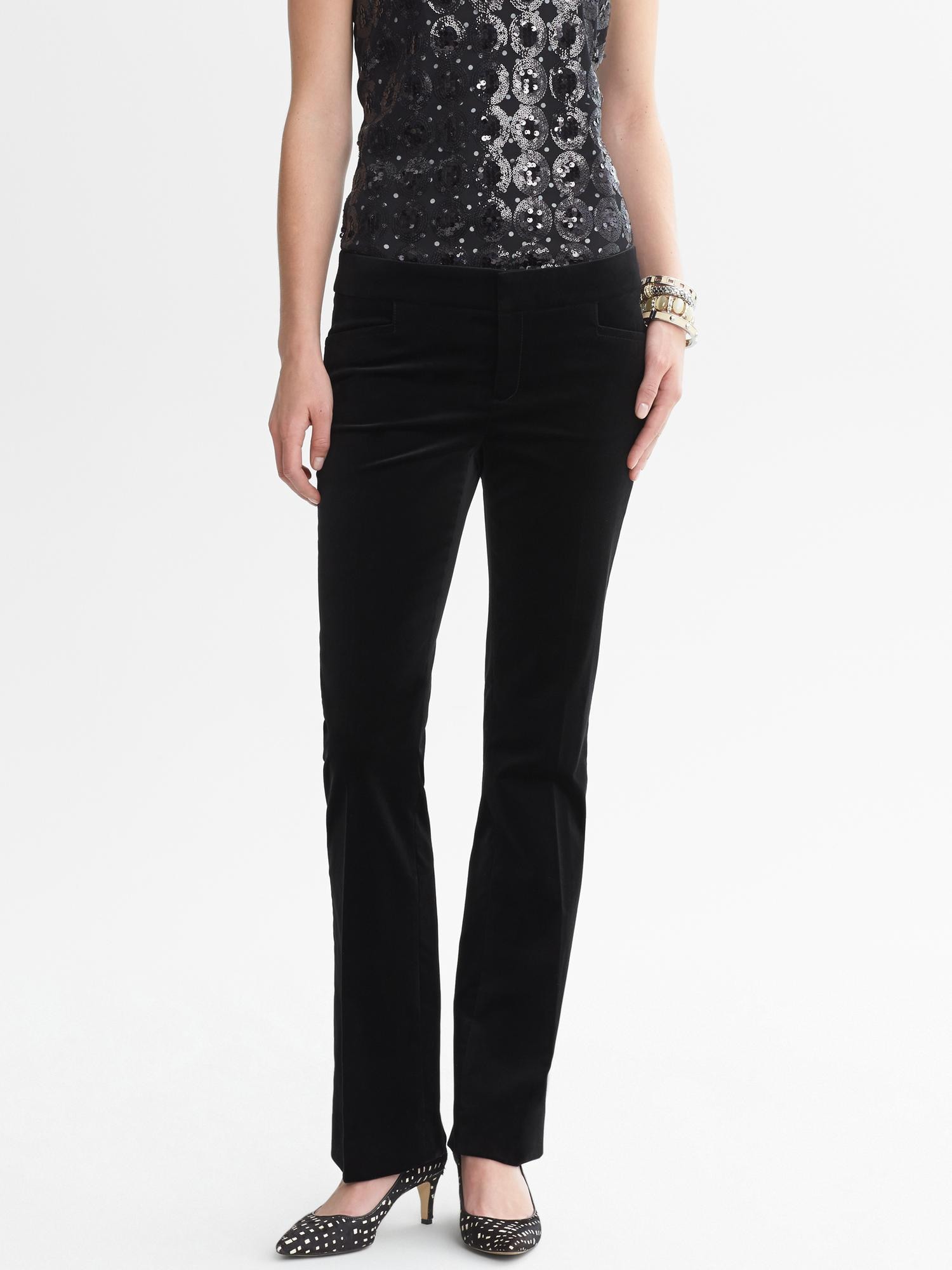 Sloan-Fit Velvet Trouser