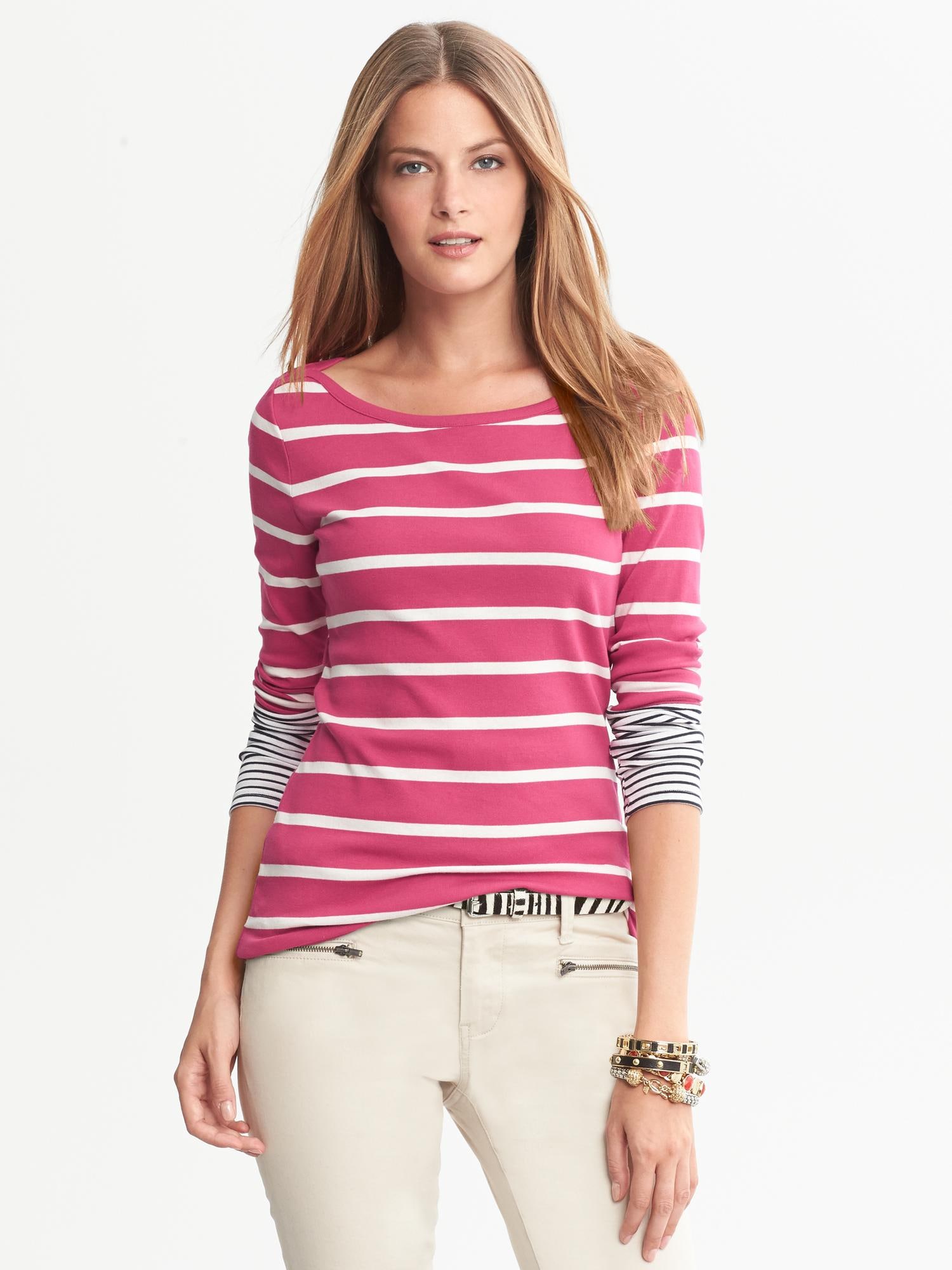 Bold Stripe Timeless Tee Banana Republic
